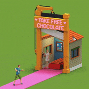 hamahouse的gif的gif-バレンタインデー