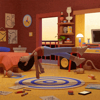 每日GIF(2021-01-28)的gif-Floating Digital Art GIF by Andras Csuka