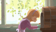 REIMI的gif的gif-おいしいパイが焼けました