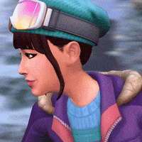每日GIF(2021-02-02)的gif-Snow Snowboarding GIF by The Sims