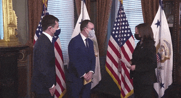 每日GIF(2021-02-04)的gif-Swearing In Kamala Harris GIF by GIPHY News