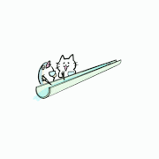 まうまう（mounmou）的gif的gif-流しそうめん