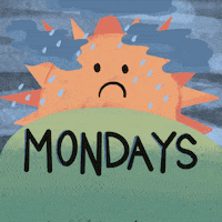 每日GIF(2021-02-09)的gif-Raining I Hate Mondays GIF