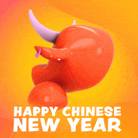 每日GIF(2021-02-12)的gif-New Year Ox GIF by GIPHY Studios Originals