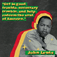 每日GIF(2021-02-12)的gif-John Lewis Black History Month GIF by Black Voters Matter Fund