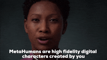 每日GIF(2021-02-12)的gif-Metahumans Digital Humans GIF by Unreal Engine