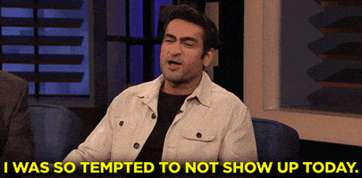 每日GIF(2021-02-13)的gif-I Didnt Want To Come Kumail Nanjiani GIF by Team Coco
