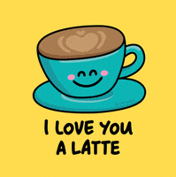 每日GIF(2021-02-14)的gif-I Love You Coffee GIF by Carawrrr