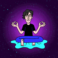每日GIF(2021-02-25)的gif-Meditating Inner Peace GIF by Jason Clarke
