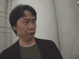 每日GIF(2021-02-25)的gif-Confused Shigeru Miyamoto GIF by Mega 64