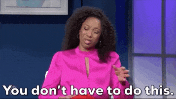 每日GIF(2021-02-26)的gif-You Dont Have To Do This Ego Nwodim GIF by Saturday Night Live