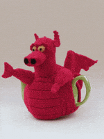 每日GIF(2021-03-02)的gif-Red Dragon Smoking GIF by TeaCosyFolk