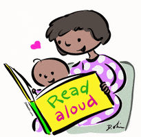 每日GIF(2021-03-04)的gif-Reading Aloud Literacy GIF