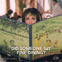 每日GIF(2021-03-06)的gif-Confused Lets Eat GIF by Schitt's Creek