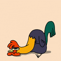 每日GIF(2021-03-12)的gif-Chicken My Body Is Ready GIF by GIPHY Studios Originals