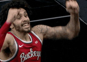 每日GIF(2021-03-14)的gif-Excited Ohio State Buckeyes GIF
