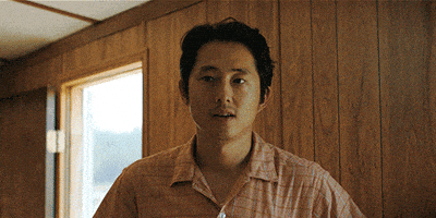每日GIF(2021-03-16)的gif-Steven Yeun Smile GIF by A24