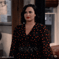每日GIF(2021-03-17)的gif-Demi Lovato What GIF by Will & Grace