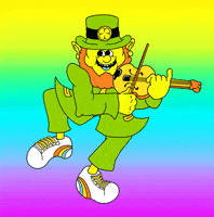 每日GIF(2021-03-18)的gif-St Patricks Day Art GIF by GIPHY Studios Originals