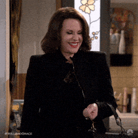 每日GIF(2021-03-19)的gif-Happy Megan Mullally GIF by Will & Grace
