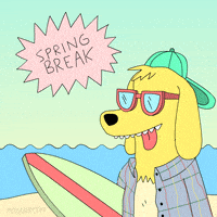 每日GIF(2021-03-20)的gif-Spring Break Dog GIF by Animation Domination High-Def
