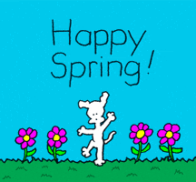 每日GIF(2021-03-21)的gif-Spring Dancing GIF by Chippy the Dog
