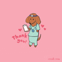 每日GIF(2021-03-31)的gif-Dog Thank You GIF by Stefanie Shank