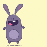 每日GIF(2021-04-05)的gif-Deliver Easter Bunny GIF by Lisa Vertudaches
