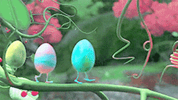 每日GIF(2021-04-05)的gif-Easter Bunny Animation GIF