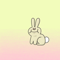 每日GIF(2021-04-05)的gif-Easter Bunny GIF by GIPHY Studios Originals