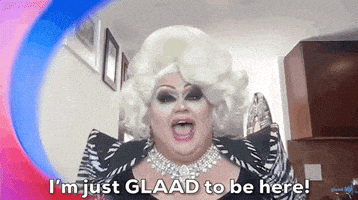 每日GIF(2021-04-09)的gif-Eureka Glad To Be Here GIF by Glaad