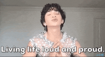 每日GIF(2021-04-09)的gif-Loud And Proud Pride GIF by Glaad