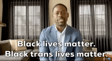 每日GIF(2021-04-09)的gif-Black Lives Matter Glaad Awards GIF by Glaad