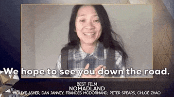 每日GIF(2021-04-13)的gif-Chloe Zhao GIF by BAFTA