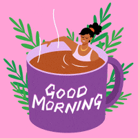 每日GIF(2021-04-16)的gif-Good Morning Coffee GIF by Hello All