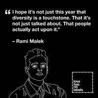 每日GIF(2021-04-16)的gif-Rami Malek GIF by Love Has No Labels