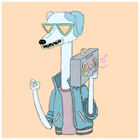 每日GIF(2021-04-16)的gif-Animation Dog GIF by Nicolette Groome