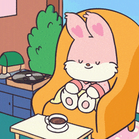 每日GIF(2021-04-19)的gif-Happy Couch Potato GIF