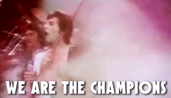 每日GIF(2021-04-26)的gif-We Are The Champions Win GIF by Queen