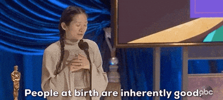 每日GIF(2021-04-26)的gif-Chloe Zhao People GIF by The Academy Awards