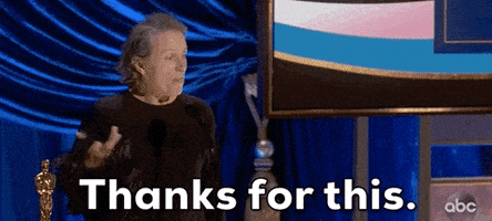每日GIF(2021-04-27)的gif-Frances Mcdormand Thank You GIF by The Academy Awards