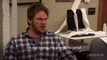 每日GIF(2021-05-13)的gif-Im Not Crying Chris Pratt GIF by Parks and Recreation