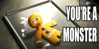 每日GIF(2021-05-19)的gif-Gingerbread Man Shrek GIF