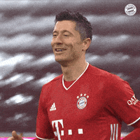 每日GIF(2021-05-23)的gif-Robert Lewandowski Reaction GIF by FC Bayern Munich