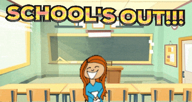 每日GIF(2021-05-25)的gif-Schools Out Last Day Of School GIF by MOODMAN