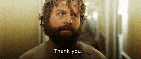 每日GIF(2021-06-02)的gif-Zach Galifianakis Thank You GIF