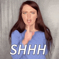 每日GIF(2021-06-14)的gif-Dont Say A Word Shut Up GIF by Ryn Dean