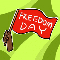 每日GIF(2021-06-19)的gif-Freedom Day Community GIF by AuroraDraws