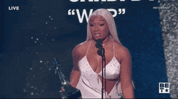每日GIF(2021-06-28)的gif-Megan Thee Stallion GIF by BET Awards