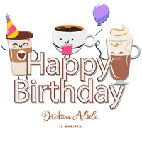 每日GIF(2021-06-28)的gif-Celebrating Happy Birthday GIF by Dritan Alsela Coffee